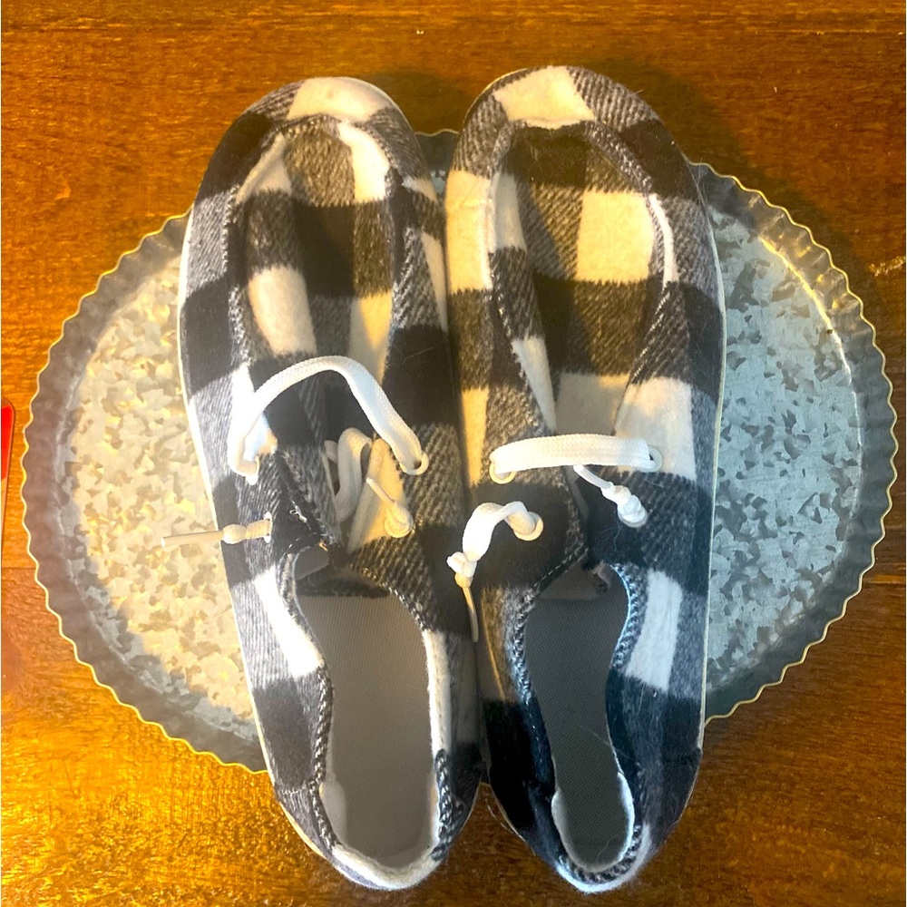 Buffalo Plaid Boutique Casuals Slip-Ons!
